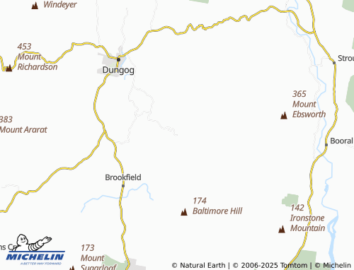 MICHELIN Flat Tops map - ViaMichelin