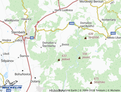 Mappa MICHELIN Jívová - ViaMichelin