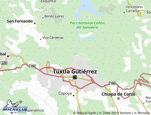 MICHELIN Jardines del Norte map - ViaMichelin