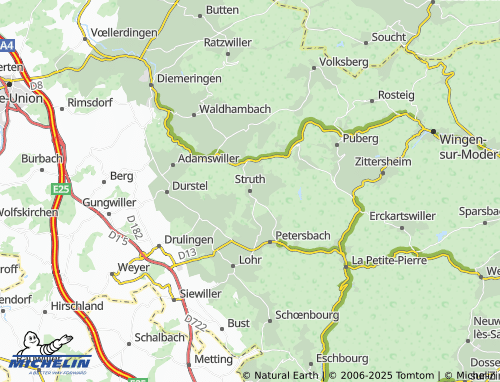 Carte MICHELIN Struth - ViaMichelin