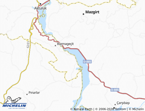 Mapa MICHELIN Böğürtlen - ViaMichelin