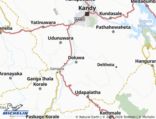 Mappa MICHELIN Godawela - ViaMichelin