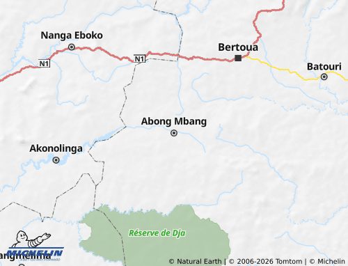 MICHELIN Haut-Nyong map - ViaMichelin