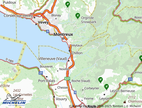 MICHELIN Grandchamp map - ViaMichelin