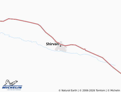 Mappa MICHELIN Shirvan - ViaMichelin