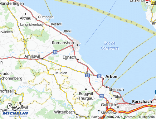 MICHELIN Egnach map - ViaMichelin