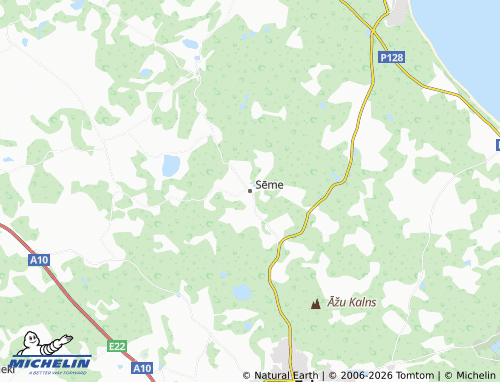 Mapa MICHELIN Sēmes pagasts - ViaMichelin