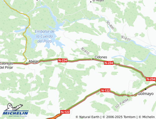 MICHELIN Villaverde del Monte map - ViaMichelin