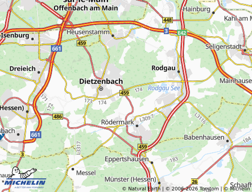 MICHELIN Waldacker map - ViaMichelin