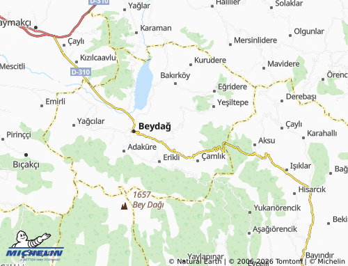 MICHELIN Mutaflar map - ViaMichelin