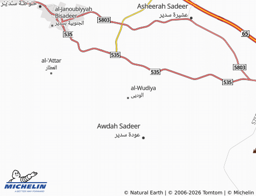 MICHELIN-Landkarte al-Wudiya - ViaMichelin
