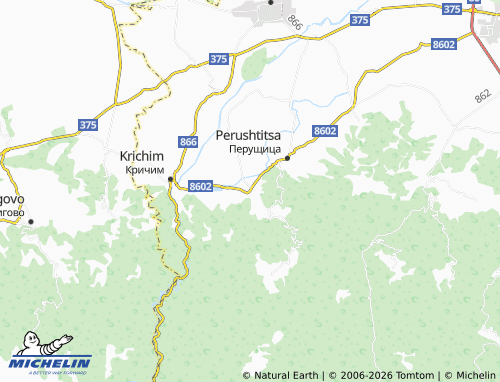 Mappa MICHELIN Ustina - ViaMichelin