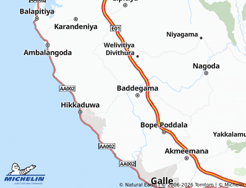 MICHELIN-Landkarte Halpathota Central - ViaMichelin