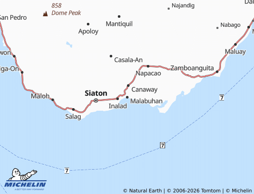 MICHELIN Malabuhan map - ViaMichelin