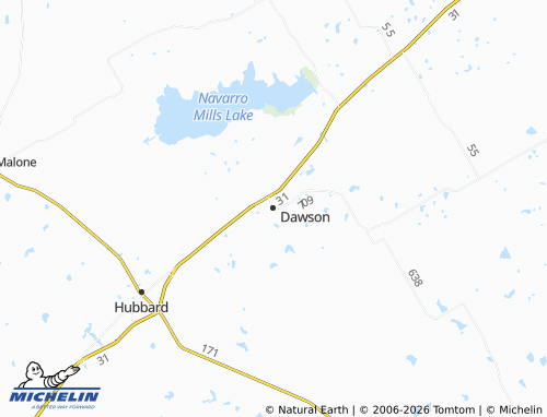 Mapa MICHELIN Dawson - ViaMichelin