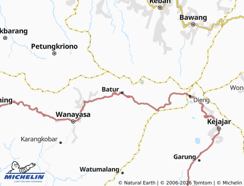 MICHELIN Batur map - ViaMichelin