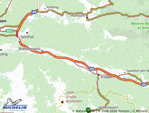 MICHELIN Bärndorf map - ViaMichelin