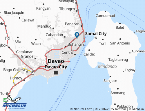 MICHELIN Governor Vicente Duterte map - ViaMichelin