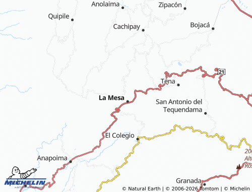 Mapa MICHELIN San Nicolás Bajo - ViaMichelin