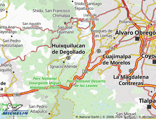 MICHELIN-Landkarte Zacamulpa - ViaMichelin