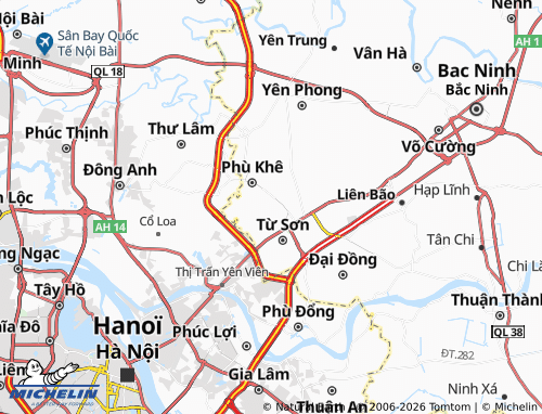 MICHELIN-Landkarte Trang Hạ - ViaMichelin
