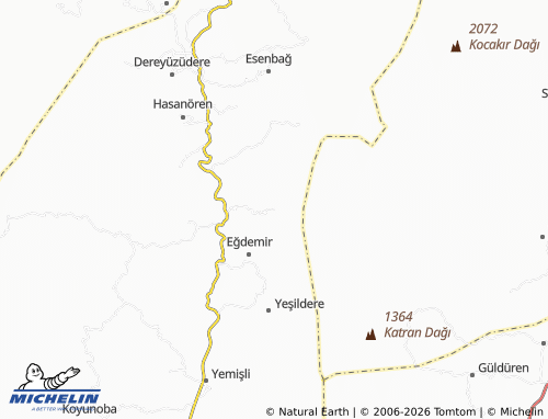 MICHELIN Yukarıdolaylar map - ViaMichelin