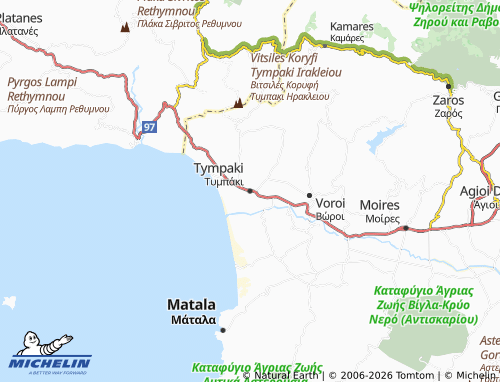 Mapa MICHELIN Tympaki - ViaMichelin