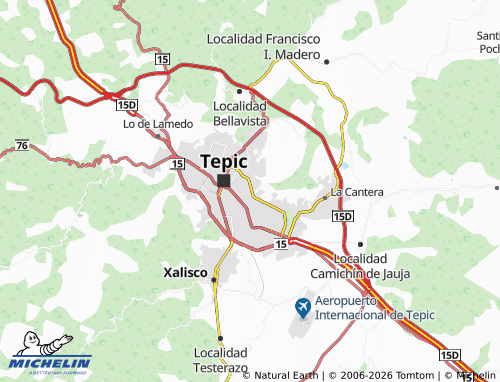 MICHELIN Ferrocarrileros Primera Sección map - ViaMichelin
