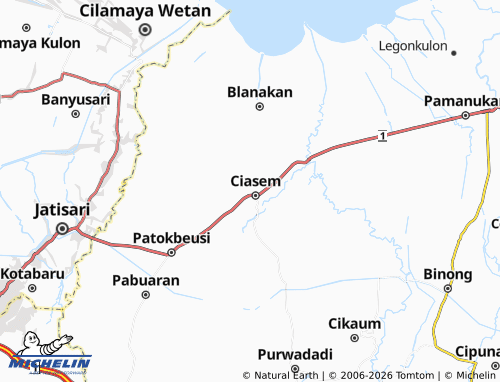 MICHELIN Ciasem Girang map - ViaMichelin