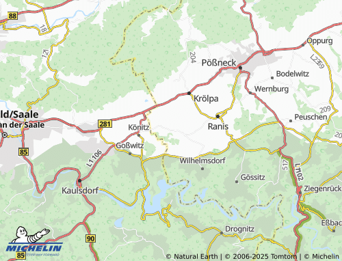 MICHELIN Dobian map - ViaMichelin