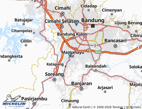 MICHELIN Margahayu Selatan map - ViaMichelin