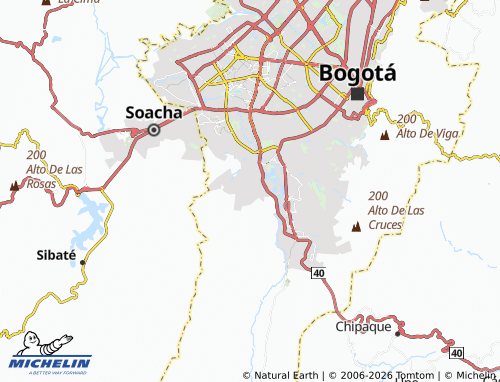 Carte MICHELIN Cedritos del Sur - ViaMichelin