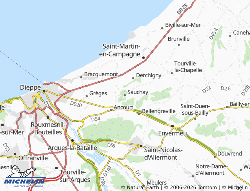 Mapa MICHELIN Sauchay - ViaMichelin