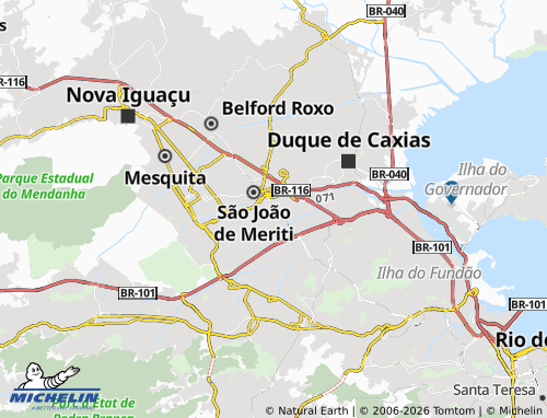 Carte MICHELIN Pavuna - ViaMichelin