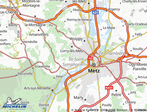 Mapa MICHELIN Plappeville - ViaMichelin