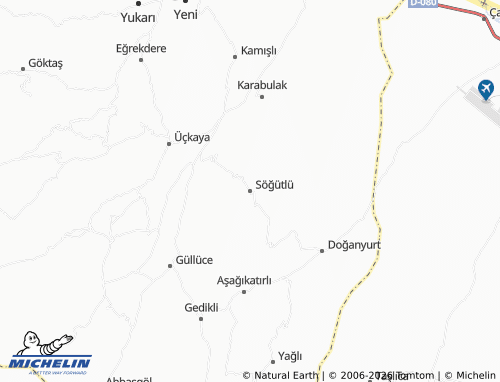 MICHELIN Söğütlü map - ViaMichelin