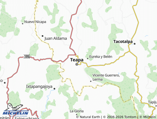 Mappa MICHELIN La Sierra Sección Ríos - ViaMichelin
