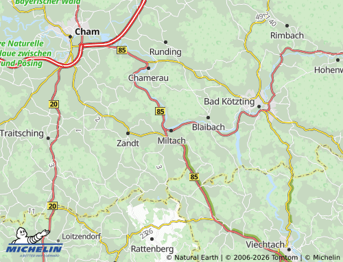 MICHELIN Miltach map - ViaMichelin