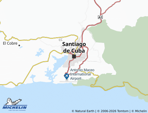 Mappa MICHELIN Santiago di Cuba - ViaMichelin