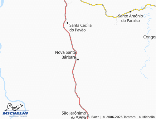 Mappa MICHELIN Nova Santa Bárbara - ViaMichelin