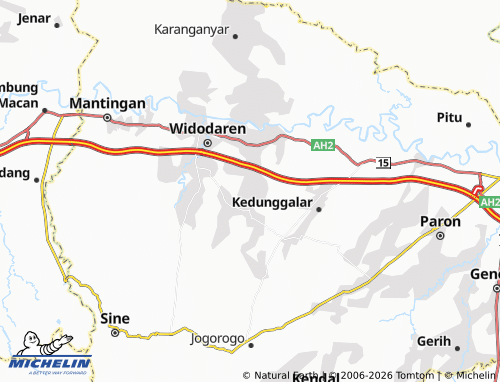 MICHELIN Sidomakmur map - ViaMichelin