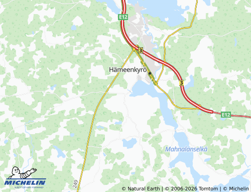 MICHELIN-Landkarte Kyröspohja - ViaMichelin
