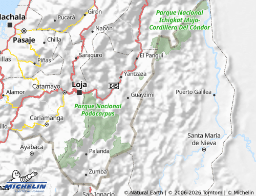 Mapa MICHELIN Nangaritza - ViaMichelin