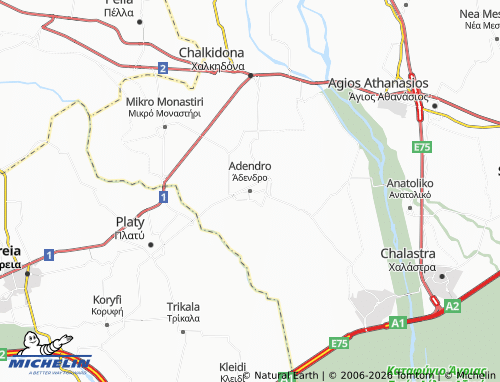 MICHELIN Adendro map - ViaMichelin
