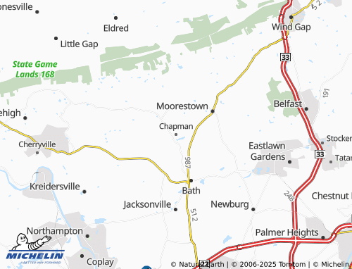 MICHELIN Chapman map - ViaMichelin