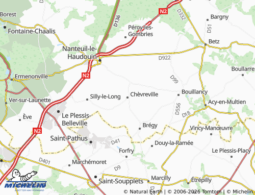 MICHELIN Chèvreville map - ViaMichelin