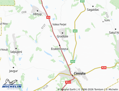 Mapa MICHELIN Ecaterinovca - ViaMichelin