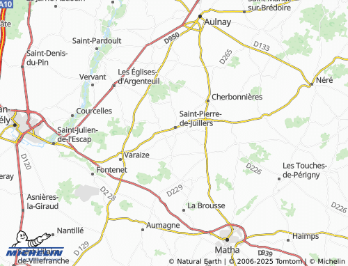 MICHELIN Les Deslandes map - ViaMichelin