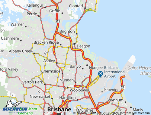 Mapa MICHELIN Boondall - ViaMichelin