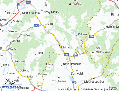 MICHELIN Libina map - ViaMichelin